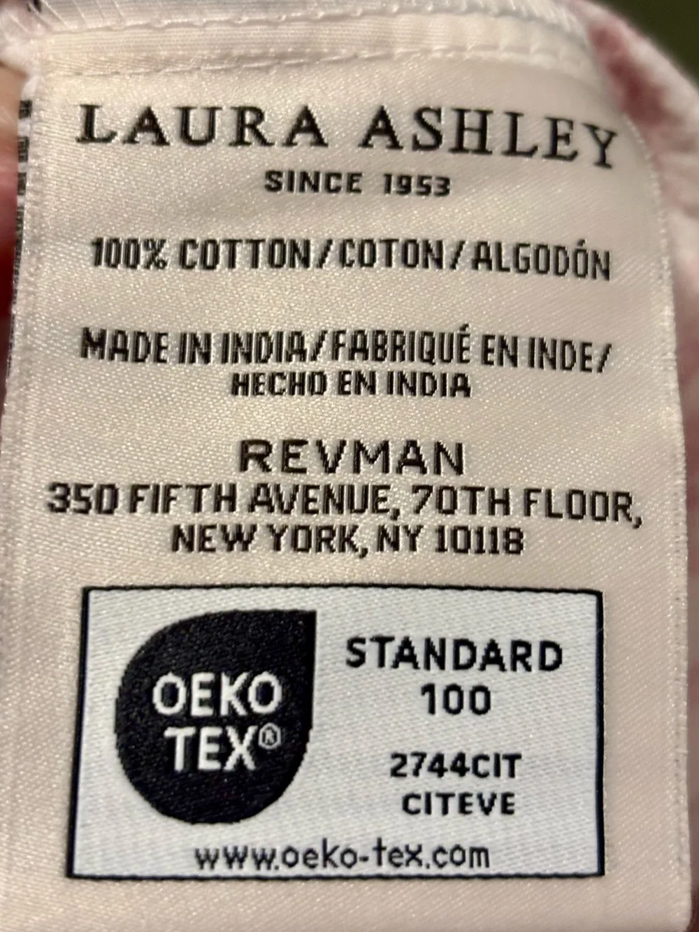 Laura Ashley Red & White Toile 100% Cotton California King Sheet Set